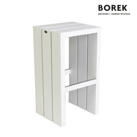 Garten Bar Hocker von Borek - Aluminium - wei - Samos...