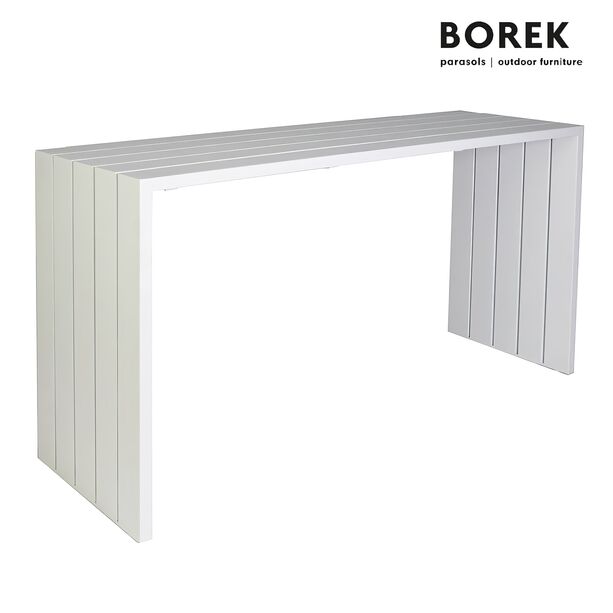 Bar Tisch fr den Garten - Aluminium - von Borek - 110x200x64cm - Samos Bartisch
