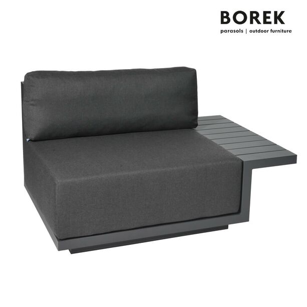 Borek Loungemodul fr den Garten - modern - Aluminium - mit Kissen - Murcia Sitzmodul links