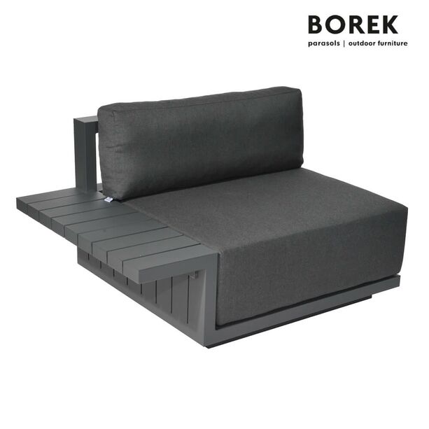 Modernes Garten Loungemodul - Borek - Aluminium - inkl. Kissen - Murcia Sitzmodul rechts