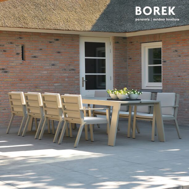 Borek Gartenstuhl aus Aluminium - modern - wei - Outdoor - Viking Stuhl