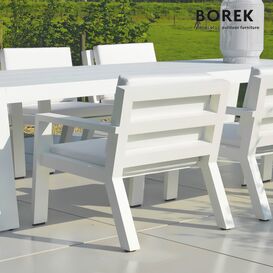 Stuhl fr Garten & Terrasse aus Alu - Borek - mit Kissen...