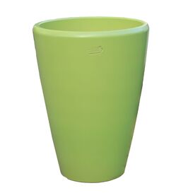 Moderne XXL Gartenvase aus Steinzeug - grn - rund -...