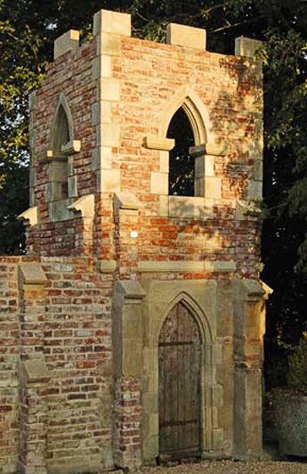Deko Garten Ruine mit Kirchturm - Ashill Church