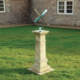 Antik Gartens�ule aus Steinguss - Tempare