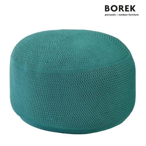 Sitzpuff für draußen - grün - Borek - Ardenza Seil - Crochette Sitzkissen