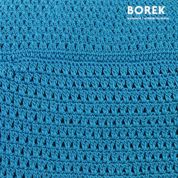 Garten Sitzhocker aus Ardenza Seil - Borek - türkis - Crochette Sitzkissen