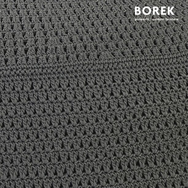 Outdoor Sitzpuff in anthrazit - Ardenza Seil - Borek - Crochette Sitzkissen