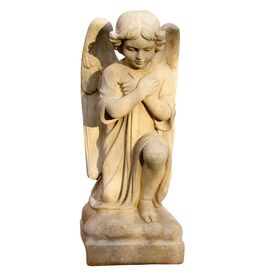 Betender Engel Gartenfigur aus Steinguss - Kalus