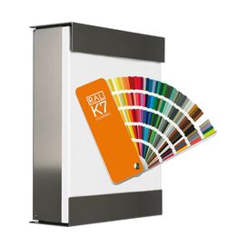 Edelstahl Design Briefkasten in Wunschfarbe - Gyges