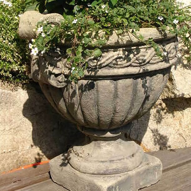 Klassische Garten Pflanzamphore aus Stein - Vivor