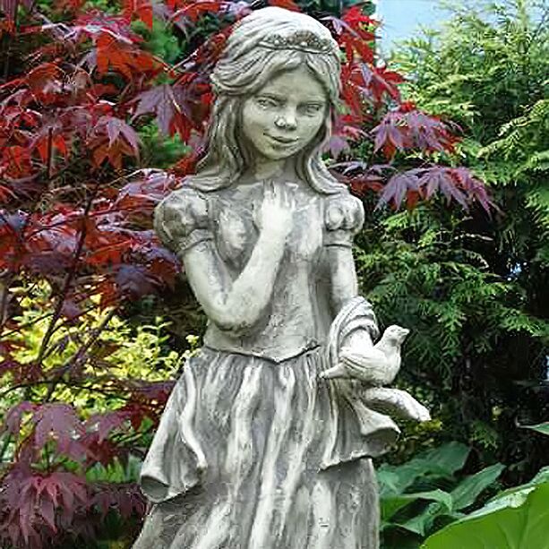 Schöne Mädchen Steinskulptur für den Garten - Serefina