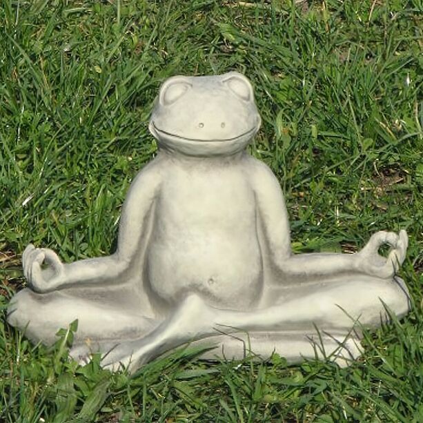 Auergewhnliche Gartenfigur Stein Frosch - Yoga - Yoga Ranae