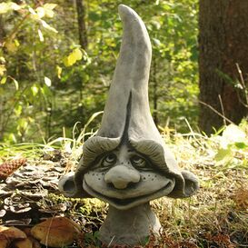 Lustige Garten Kobold Figur aus Steinguss - Fibus