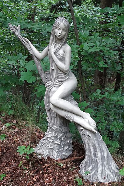 Stilvolle Stein Skulptur fr den Garten - Elfe - Arina