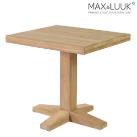 Quadratischer Gartentisch aus Teakholz - 70x80cm -...