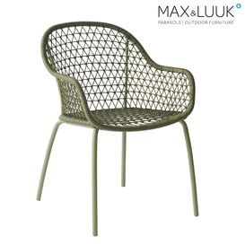 Gartenstuhl aus Kunststoffgeflecht & Aluminium - Max&Luuk...