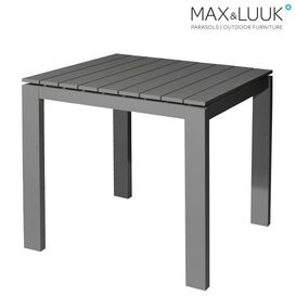 Quadratischer Gartentisch aus Aluminium 80x80cm -...