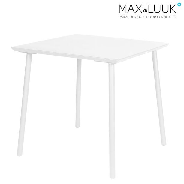Moderner Gartentisch quadratisch - 80x80cm - Aluminium - Max&Luuk - George Tisch
