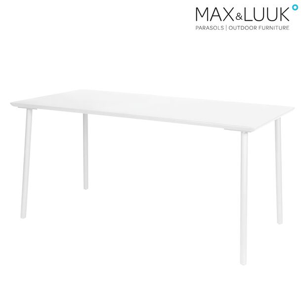 Moderner Gartentisch rechteckig - 160x80cm - Aluminium - Max&Luuk - George Gartentisch