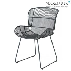Moderner Gartenstuhl aus Stahl & Kunststoff - Max&Luuk -...