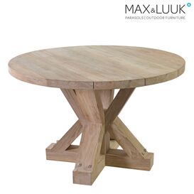 Runder Gartentisch aus Teakholz - stabil - Max&Luuk - Jim...