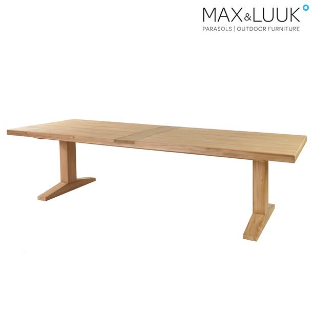 Groer Gartentisch aus Teakholz - stabil - Max&Luuk - Bruce Gartentisch / 76x300x110cm