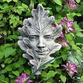 Einzigartige Figur fr den Garten - Eichenblatt - Plant...