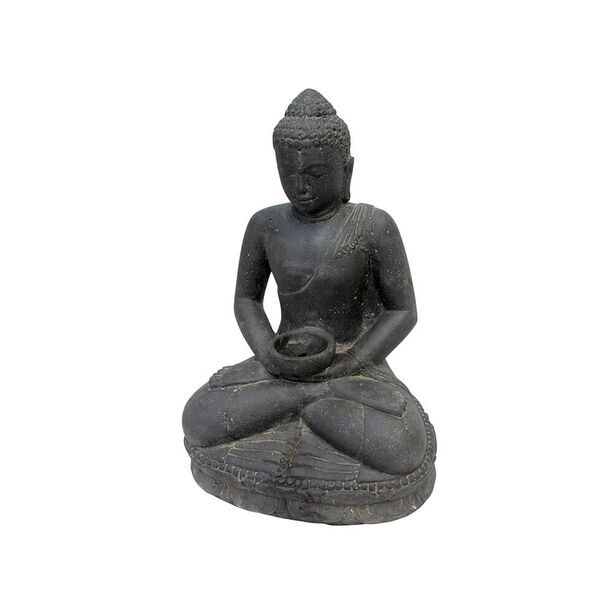 Buddha Skulptur mit Schale als Gartengestaltungs-Element - Kawei