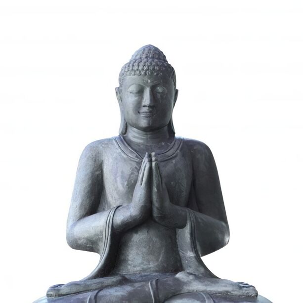 Indische Buddha Garten-Skulptur aus Steinugss - Revata