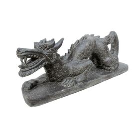 Chinesischer Steinguss Drache auf Sockel fr die...