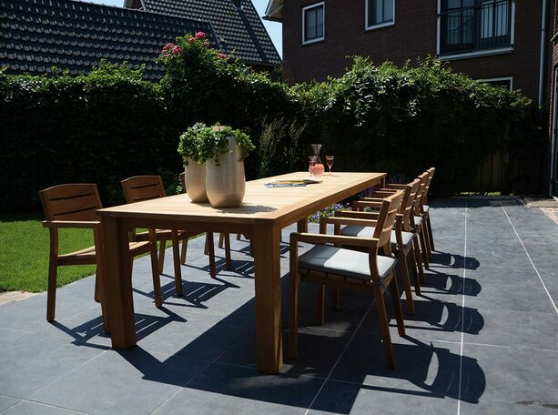 Groer Gartentisch aus Teakholz - modern - eckig - Willow Gartentisch