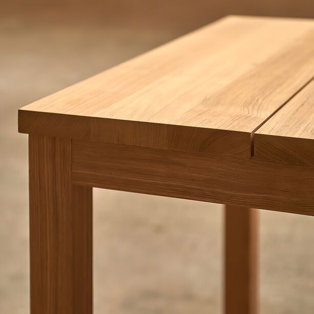 Stabiler Outdoor Holztisch aus Teakholz - eckig - Alice Gartentisch