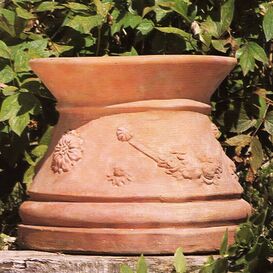 Rundes Podest aus Terracotta im antiken Design - Annibale