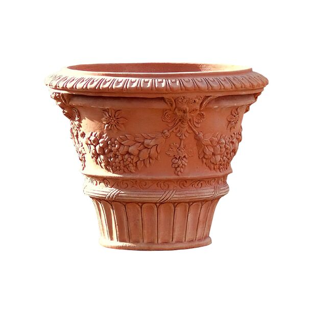 Pflanzgef aus Terracotta im antiken Design - Gangi