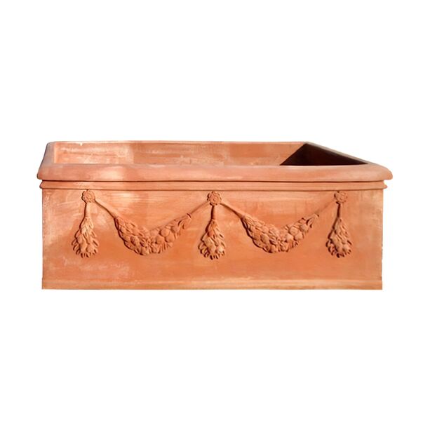 Antiker Blumentrog gro aus Terracotta - Rosselli