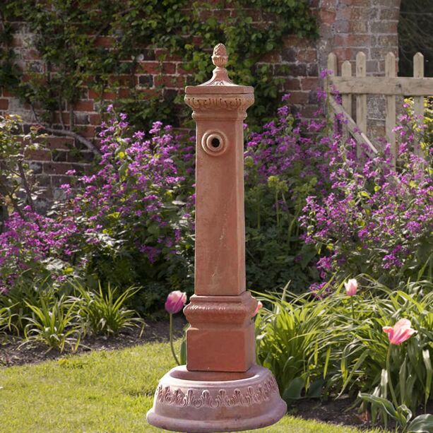 Gartenbrunnen aus Terrakotta mit Sule - Silvestro