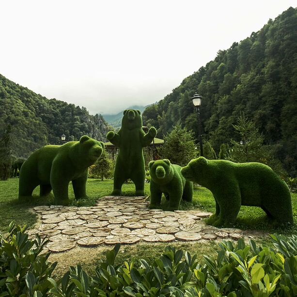 Groe Bren Skulptur - Topiary - Glasfaserkunststoff - grn - Ursidae