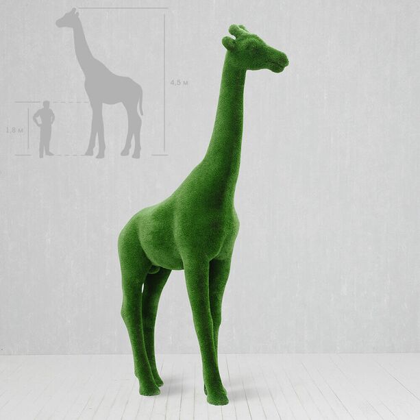 XXL Gartenskulptur Giraffe - lebensgro - Topiary - grn - Gustav