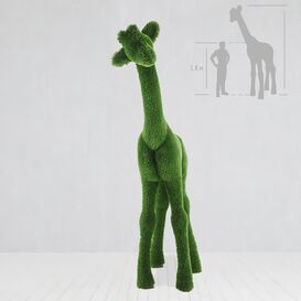 Gartenfigur Giraffe - Topiary - GFK & Kunstrasen - Gundula