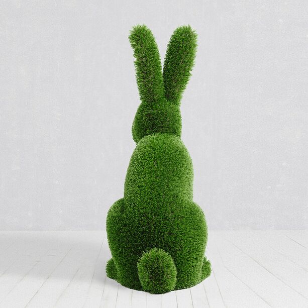 Gartenfigur Hase sitzend - Formschnitt - Kunststoff - Himiko