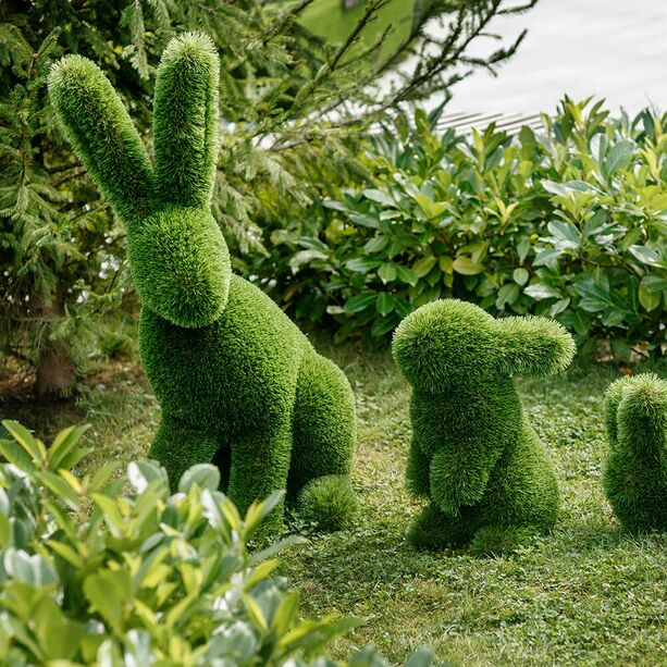 Topiary Gartenfigur Hase - GFK & Kunstrasen - grn - Klopfer