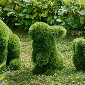Topiary Gartenfigur Hase - GFK & Kunstrasen - grn - Klopfer