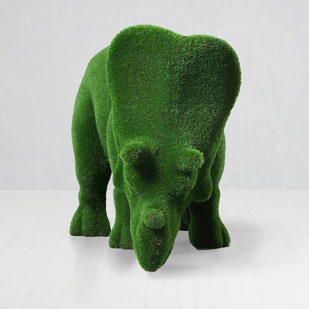 Groe Dino-Figur Triceratops - Topiary - GFK & Kunstrasen - Cera