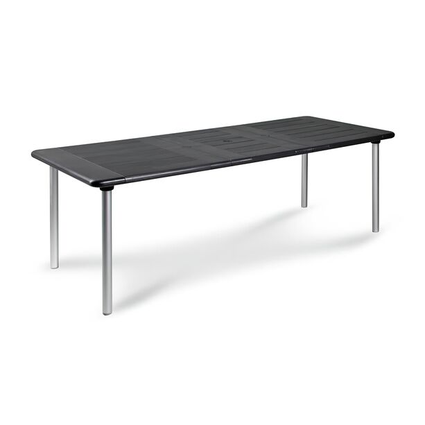 Stabiler Ausziehtisch 160cm/220cm Anthrazit/Silber - Tisch Claros