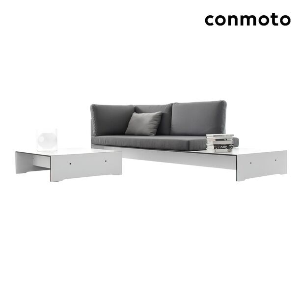 Moderne HPL Loungegruppe aus Sofa und Tisch - Riva Gartenlounge