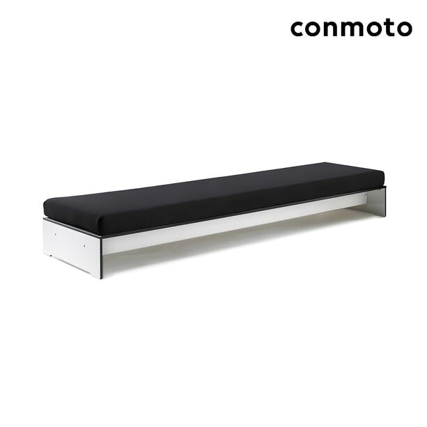 4-Sitzer Outdoor Loungesofa ohne Rckenlehne - Riva Loungesofa / Anthrazit / ohne Auflagen