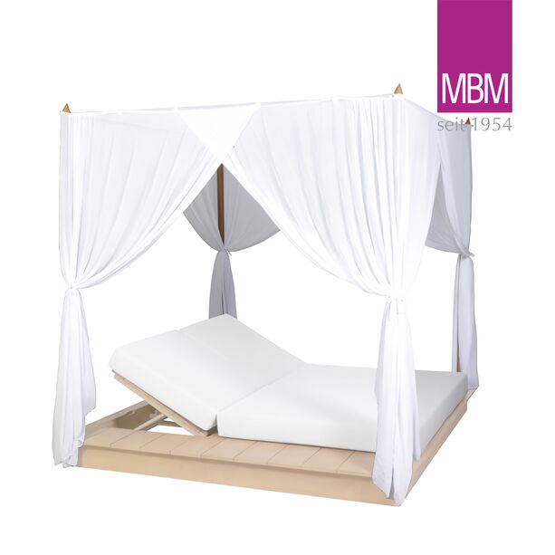 Dach fr Doppelliege von MBM - Vorhang & Moskitonetz - wei - Baldachin - La Villa Daybed Baldachin