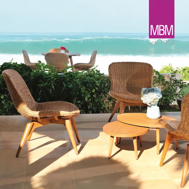 Garten Sessel von MBM - Aluminium & Polyrattan - bequem - frostsicher - Loungesessel Orlando