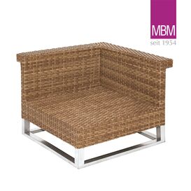 Gartenlounge Eckmodul aus Alu & Kunststoffgeflecht -...